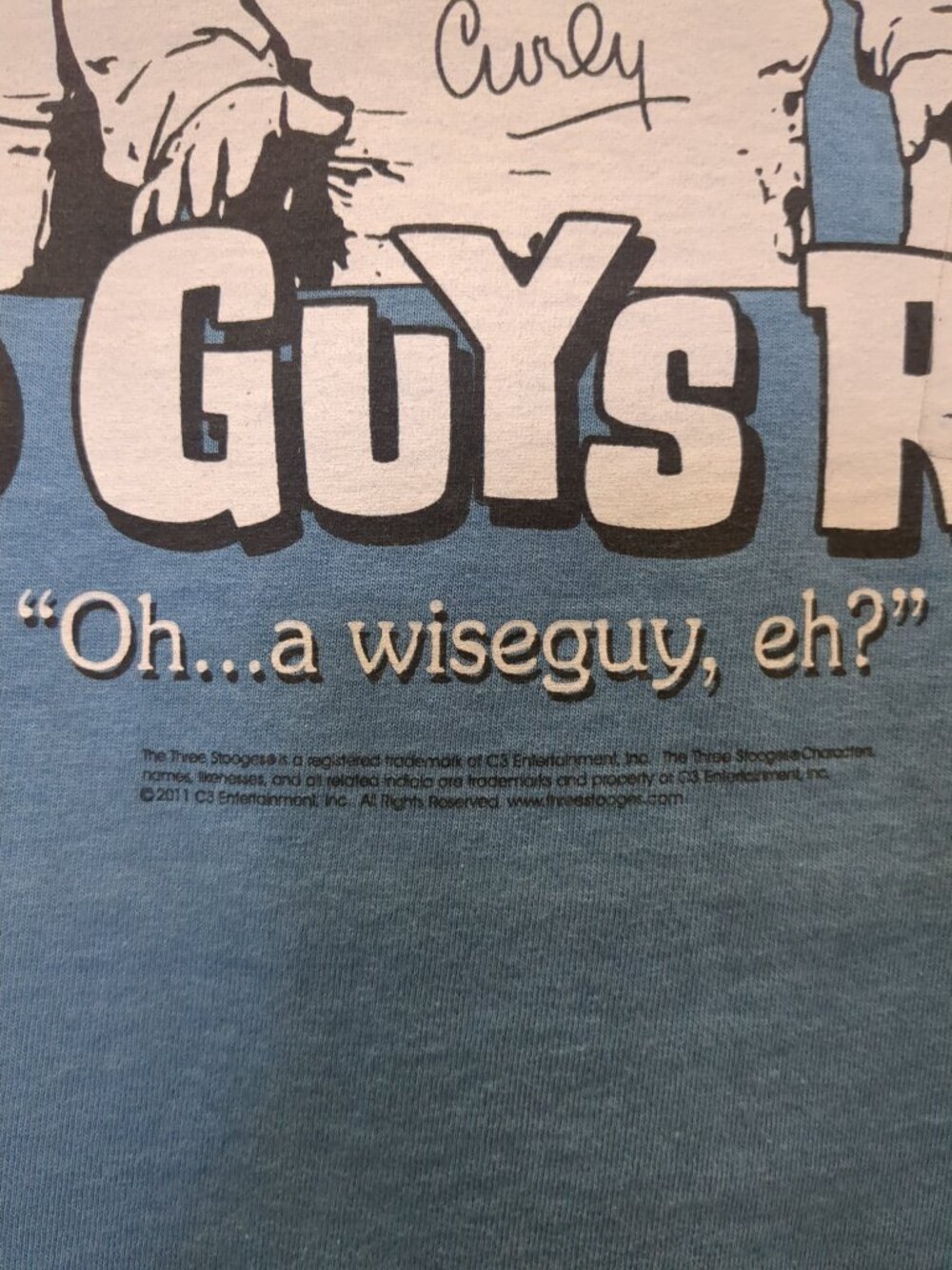Vintage Old Guys Rule Three Stooges Short  Sleeve Tee Shirt - Picture 6 of 10
